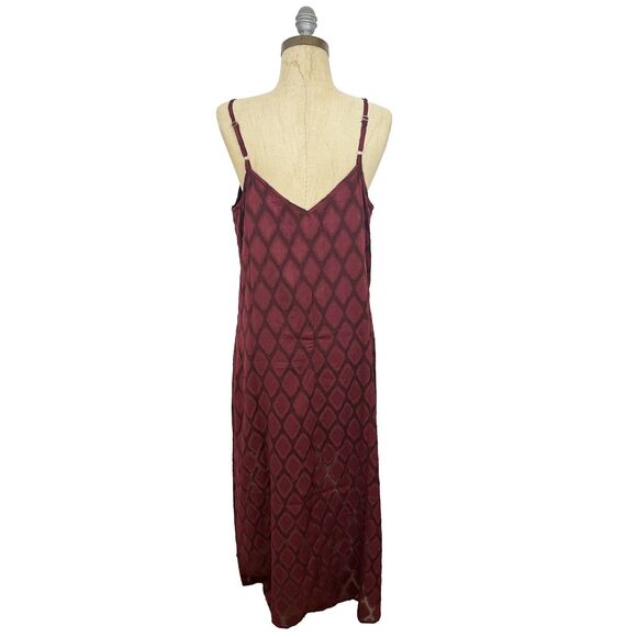 BAND OF THE FREE Lila Midi Dress M Merlot Lace Up WhimsyGoth Boho NWT B45 - Picture 4 of 6